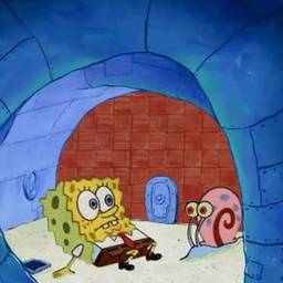 SpongeBob and Gary Scene