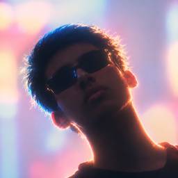 Moody Neon Portrait Edit