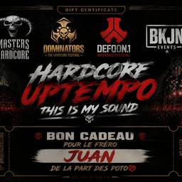 Hardcore Festival Gift Certificate