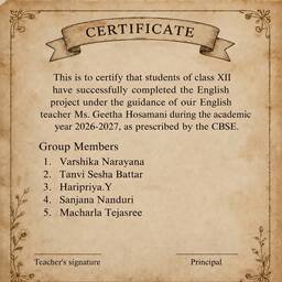 Certificate Typo Fix