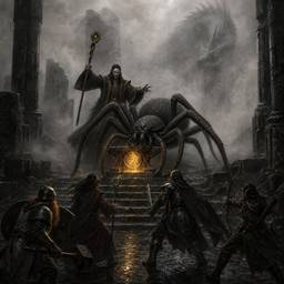 Before - D&D Cave Battle Scene