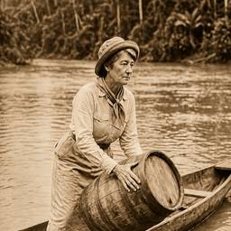After - Vintage Jungle Explorer Portrait