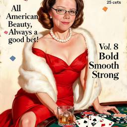 Depois - Capa de Revista Pin-Up Vintage