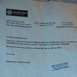 Medical Letter Date Edit