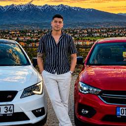 Después - Retrato de coches al atardecer