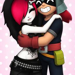 Cartoon Characters Hugging