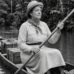 Vintage Jungle Explorer Portrait