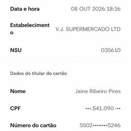 Receipt Name Change Edit