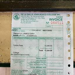 Edit Receipt Amount