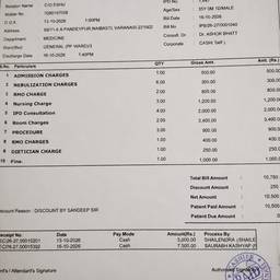 After - Medical Bill Editor