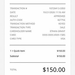 Payment Receipt Screenshot Edit