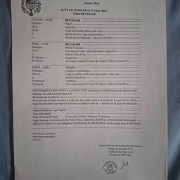 Antes - Edição do ano na certidão de nascimento