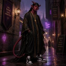 Tiefling Fantasy Street Style