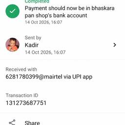 UPI Payment Amount Edit