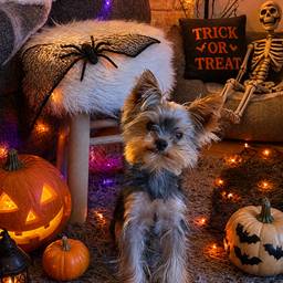 After - Halloween Dog Scene
