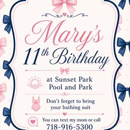 Birthday Invitation Design