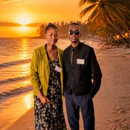 Après - Photo Romantique de Couple à la Plage