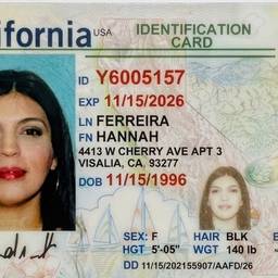 Vorher - ID-Karte des Bundesstaates Georgia