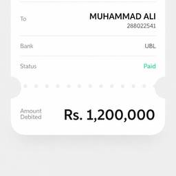Edit Bank Receipt Amount