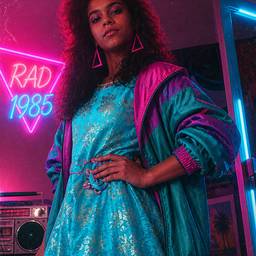 80s Synthwave Photo Edit