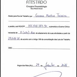 Medical Certificate Text Edit