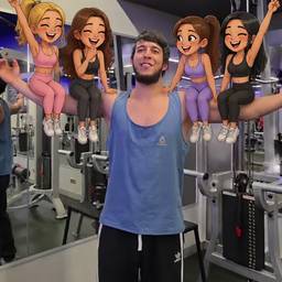 Cartoon Girls Gym Edit
