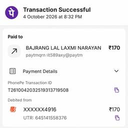 Edit UPI Payment Receipt