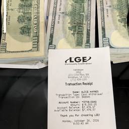 Bank Receipt Amount Edit