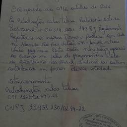 Official Stamp on Letter