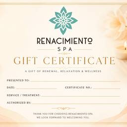 Spa Gift Certificate Design