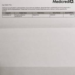Medical Bill Date Edit
