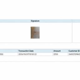 Receipt Amount Editor