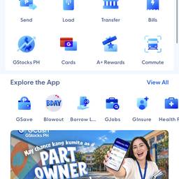 Avant - Modifier la capture d'écran du solde GCash