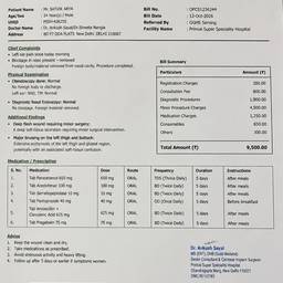 After - Medical Bill Document Edit