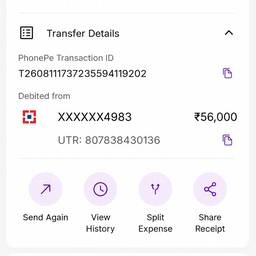 PhonePe Payment Date Edit