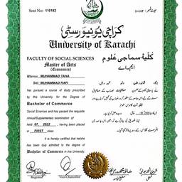 University Degree Certificate Edit