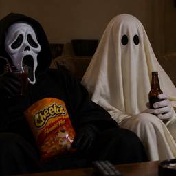 Halloween Costumes on Couch