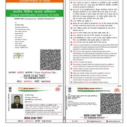 Antes - Edición de dirección de Aadhaar