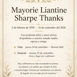 Funeral Notice Design
