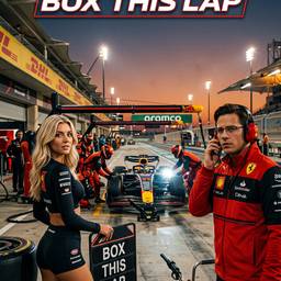 Racing Pit Lane Scene