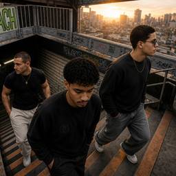 Rooftop Crew at Sunset