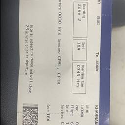 Before - Flight Ticket Date Change