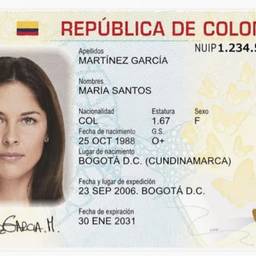 Colombian ID Card Edit