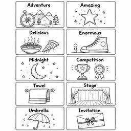 Doodle Vocabulary Flashcards
