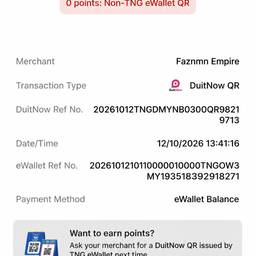 DuitNow Receipt Edit