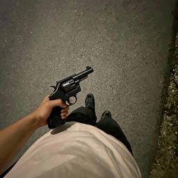 Revolver Hand Photo Edit