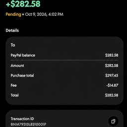 After - Payment Status to Pending