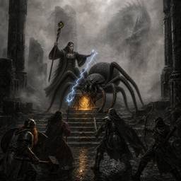 After - D&D Cave Battle Scene
