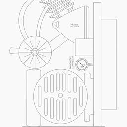 Straightened Technical Drawing