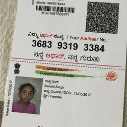 Aadhaar Card Year Edit